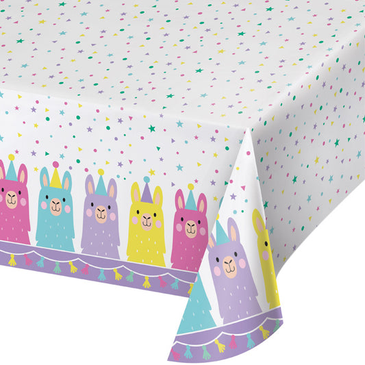 Llama Party Plastic Tablecloths 6 ct