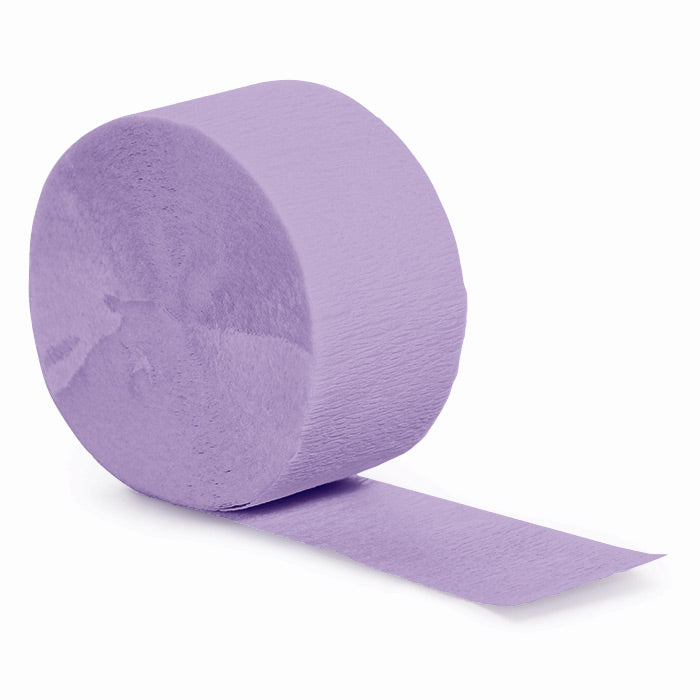 Luscious Lavender Crepe Streamer 12 ct