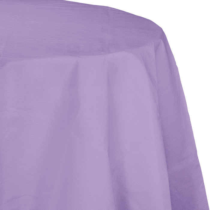 Luscious Lavender Octy-Round Paper Tablecloths 12 ct