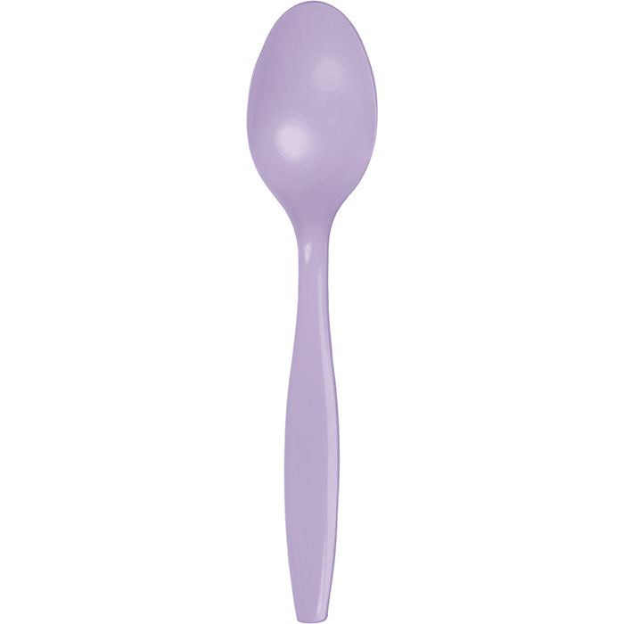 Luscious Lavender Plastic Spoons 288 ct