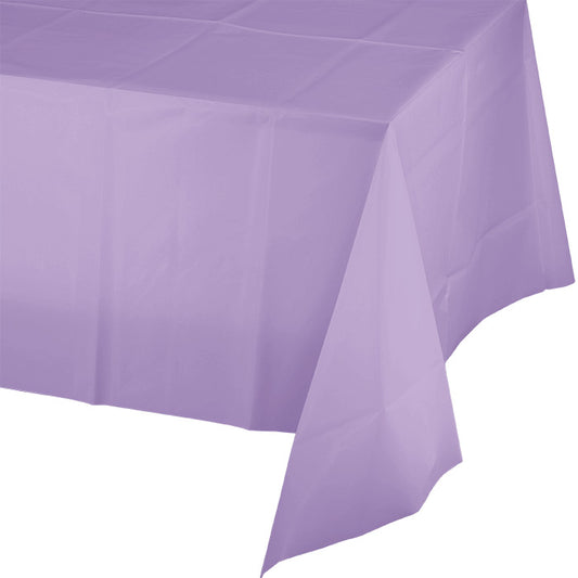 Luscious Lavender Plastic Tablecloths 12 ct