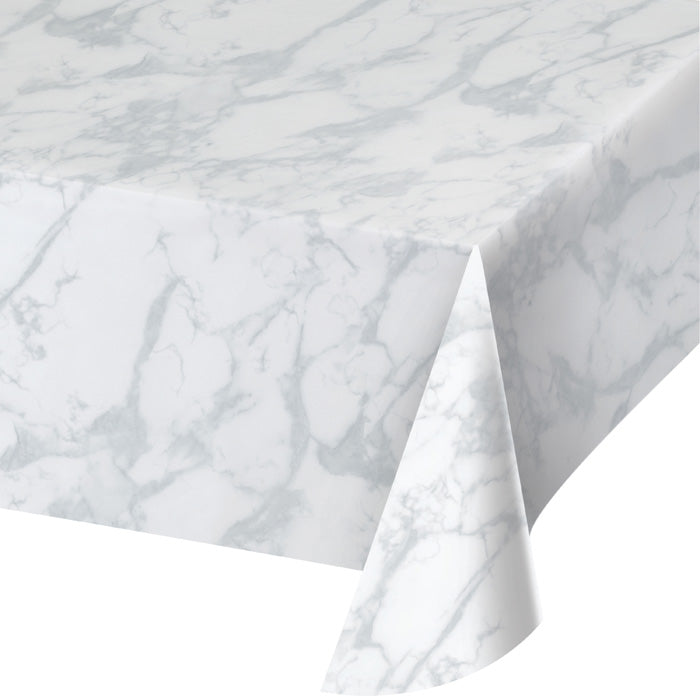 Marble Plastic Tablecloths 6 ct