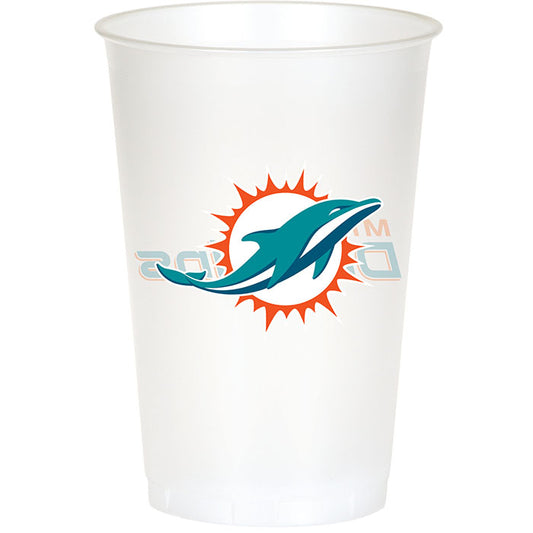 Miami Dolphins 20 oz Plastic Cups 96 ct