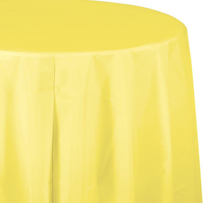 Mimosa Octy-Round Plastic Tablecloths 12 ct