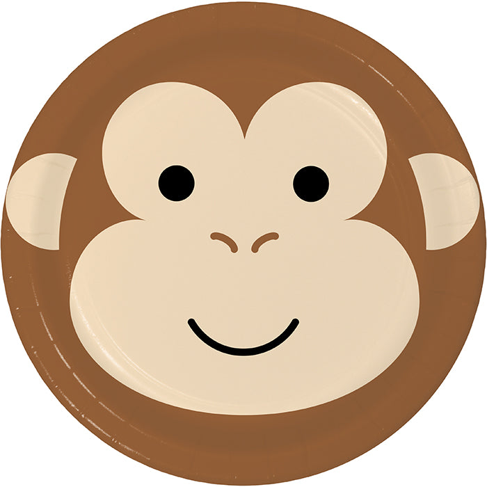 Monkey Dessert Plates 96 ct