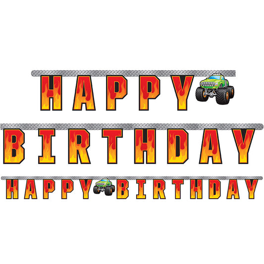 Monster Truck Banners 12 ct