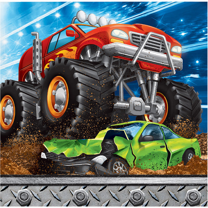 Monster Truck Beverage Napkins 192 ct