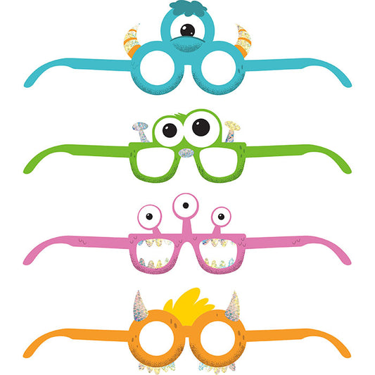 Monsters Paper Eyeglasses 24 ct