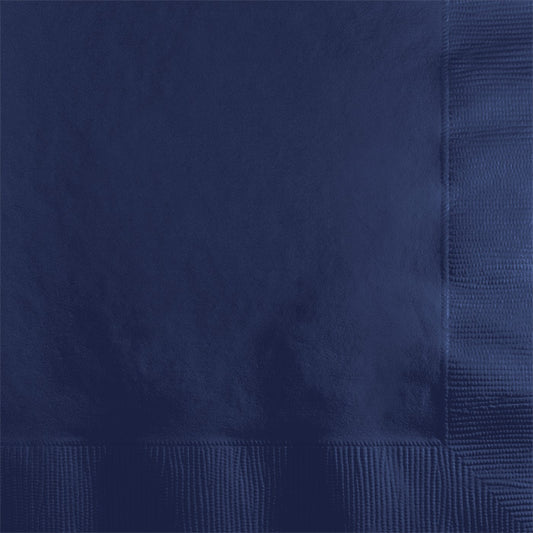 Navy 2-Ply Beverage Napkins 600 ct