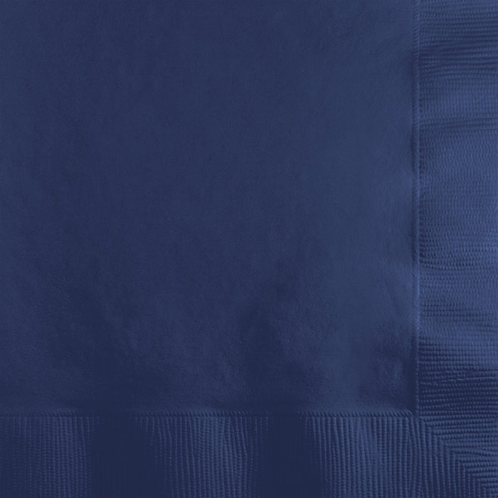 Navy Blue Beverage Napkins 3-Ply 500 ct