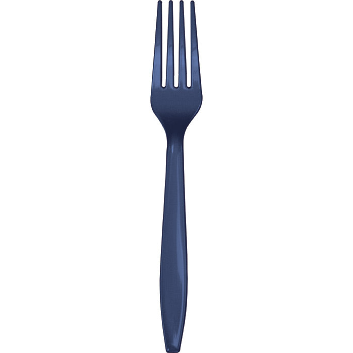 Navy Bulk Plastic Forks 600 ct