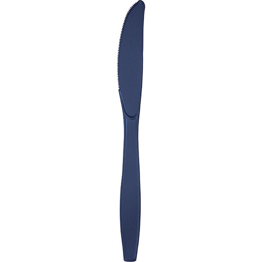 Navy Bulk Plastic Knives 600 ct