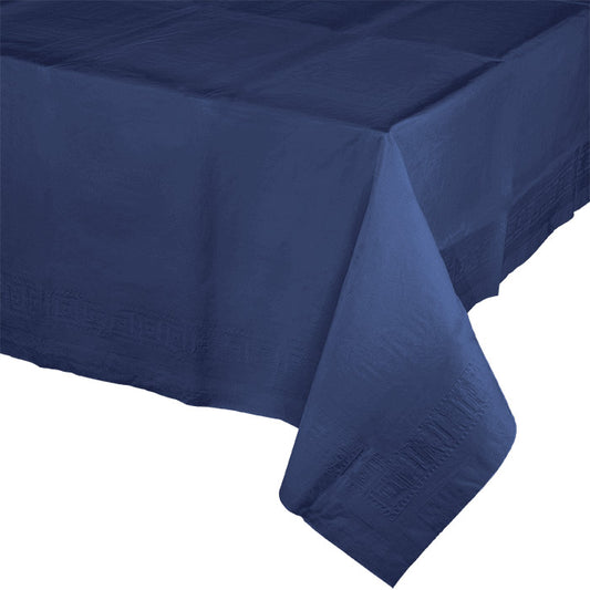 Navy Paper Tablecloths 6 ct