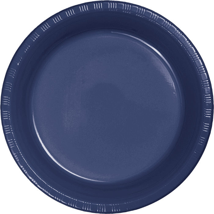 Navy Plastic Banquet Plates 240 ct