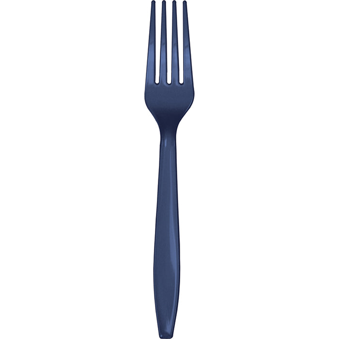 Navy Plastic Forks 288 ct