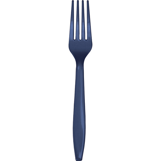 Navy Plastic Forks 288 ct