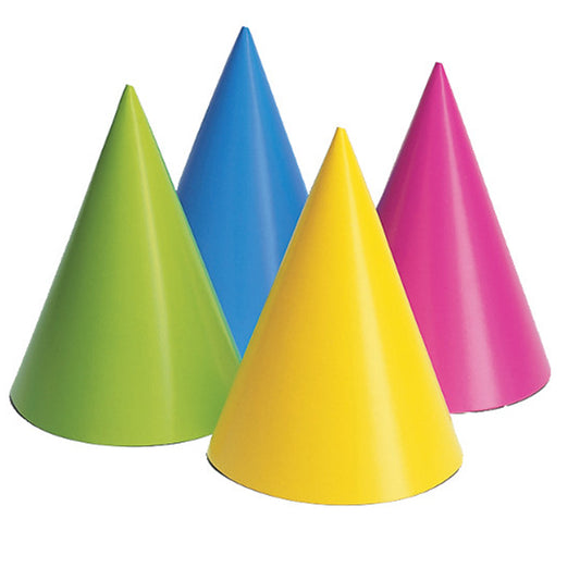 Neon Party Hats 96 ct