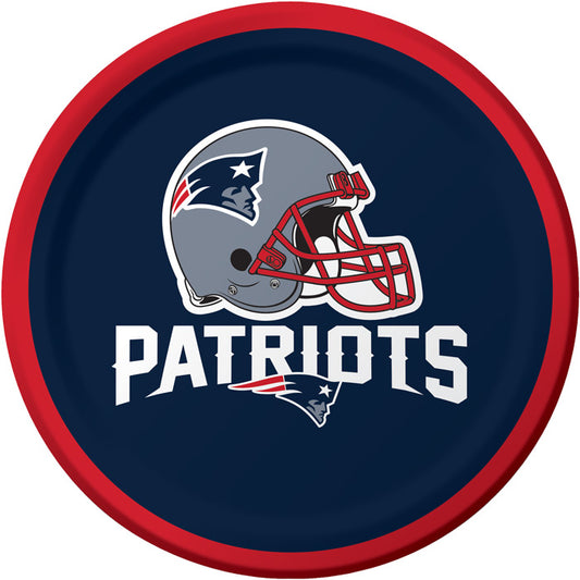 New England Patriots Dessert Plates 96 ct