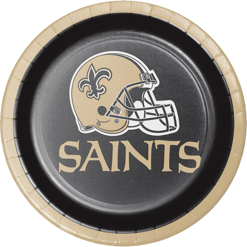 New Orleans Saints Dessert Plates 96 ct