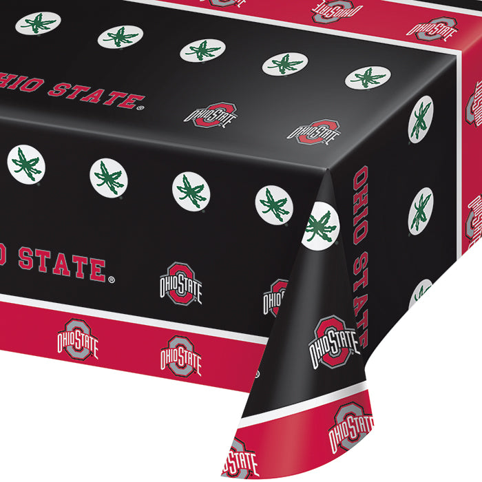 Ohio State University Plastic Tablecloths 12 ct