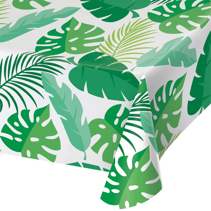 Palm Leaves Plastic Tablecloths 6 ct