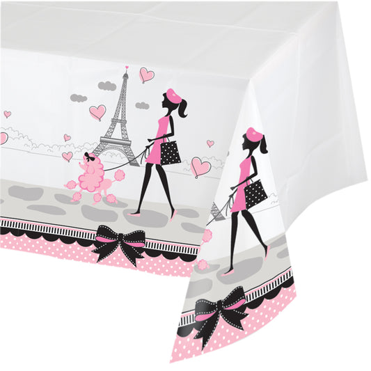 Paris Party Table Covers 6 ct