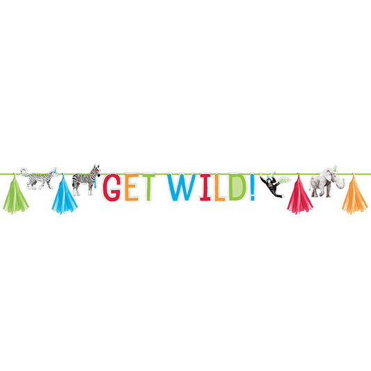 Party Animals "Get Wild" Banners 12 ct