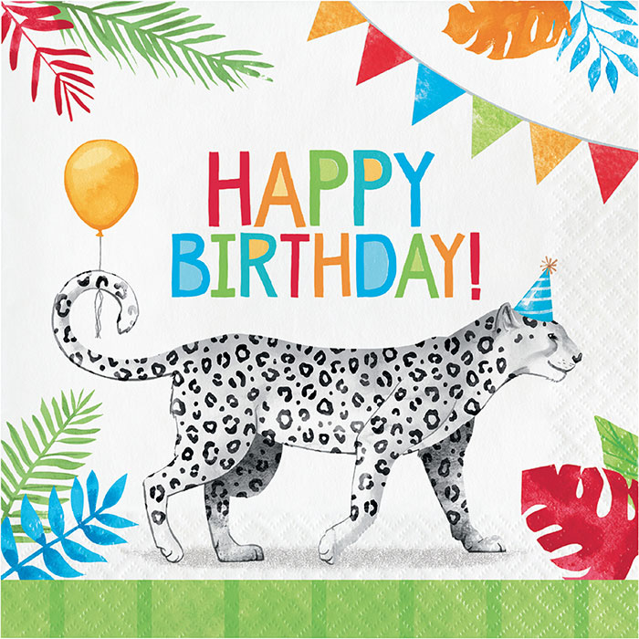 Party Animals Happy Birthday Luncheon Napkins 192 ct