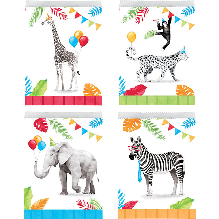 Party Animals Paper Treat Bags 96 ct