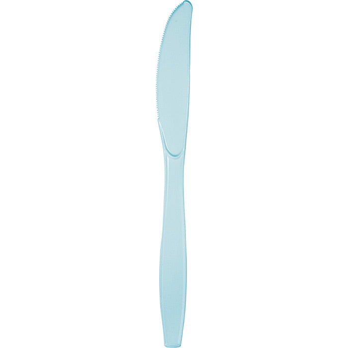 Pastel Blue Bulk Plastic Knives 600 ct