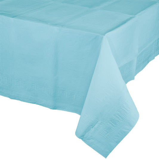 Pastel Blue Paper Tablecloths 6 ct