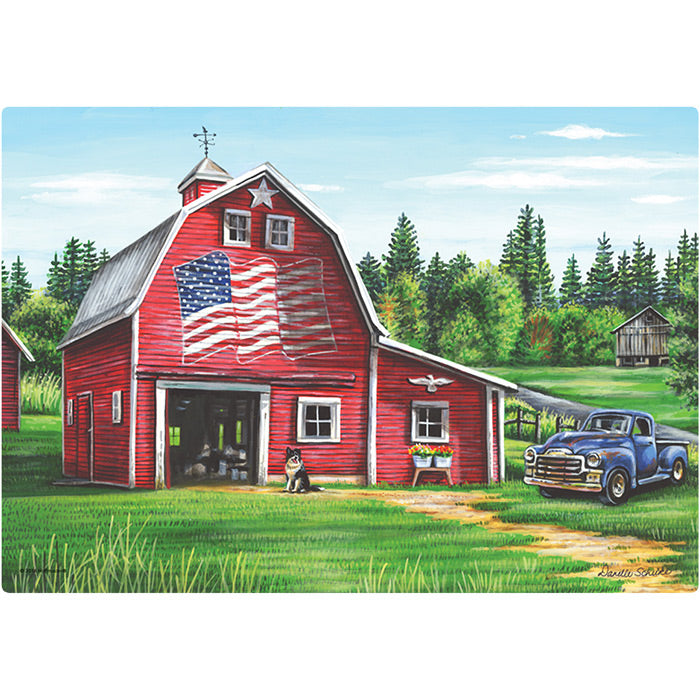 Patriotic Barn American Placemats 1,000 ct