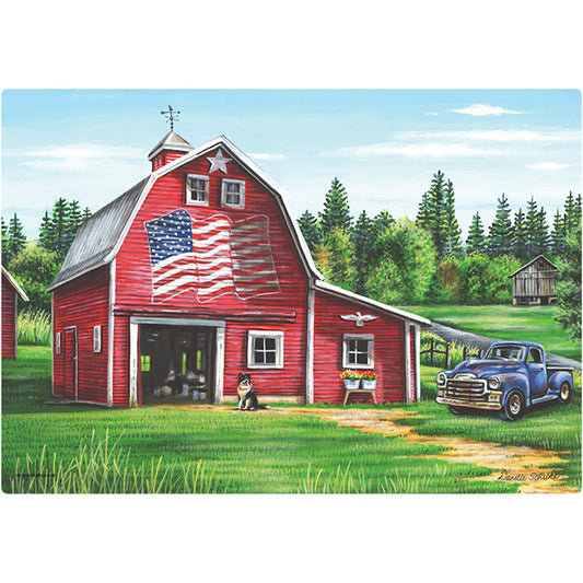 Patriotic Barn American Placemats 1,000 ct