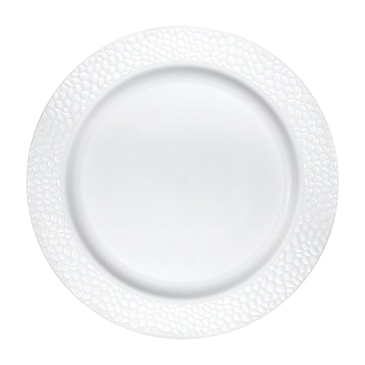 Pearl Pebble Plastic Banquet Plates 120 ct