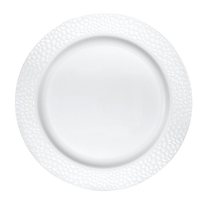 Pearl Pebble Plastic Dinner Plates 120 ct