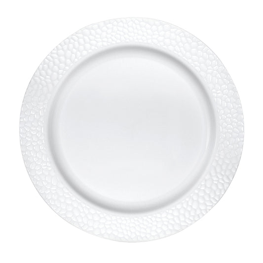 Pearl Pebble Plastic Dinner Plates 120 ct