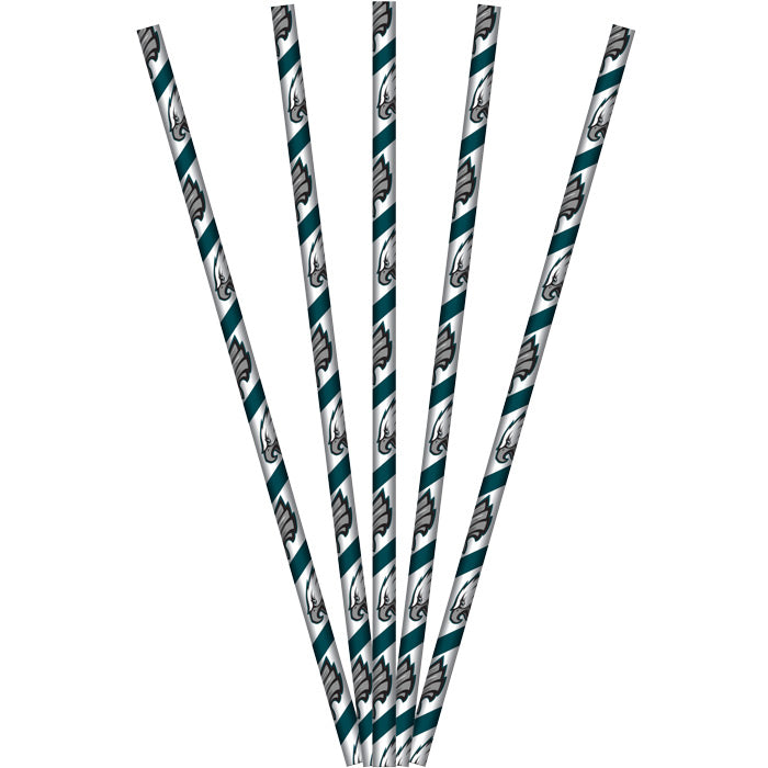 Philadelphia Eagles Paper Straws 144 ct