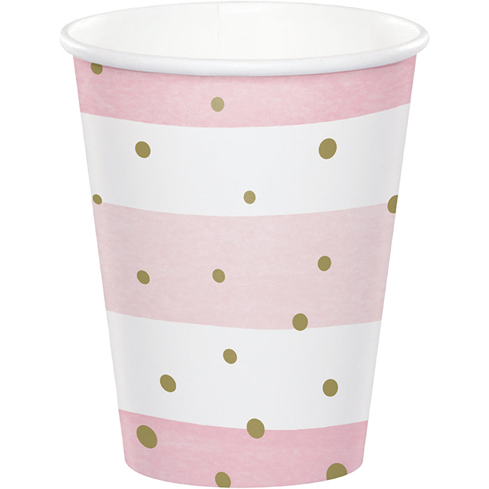 Pink and Gold Celebration Cups 96 ct