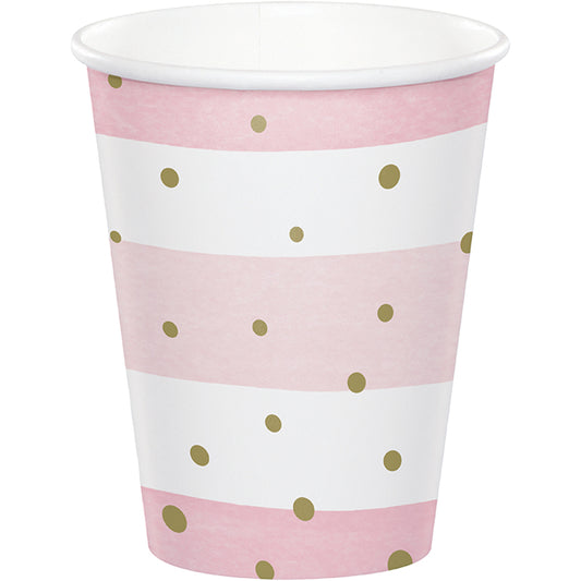 Pink and Gold Celebration Cups 96 ct