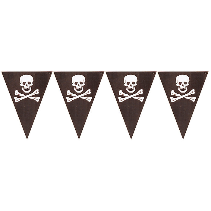 Pirate's Map Flag Banners 12 ct