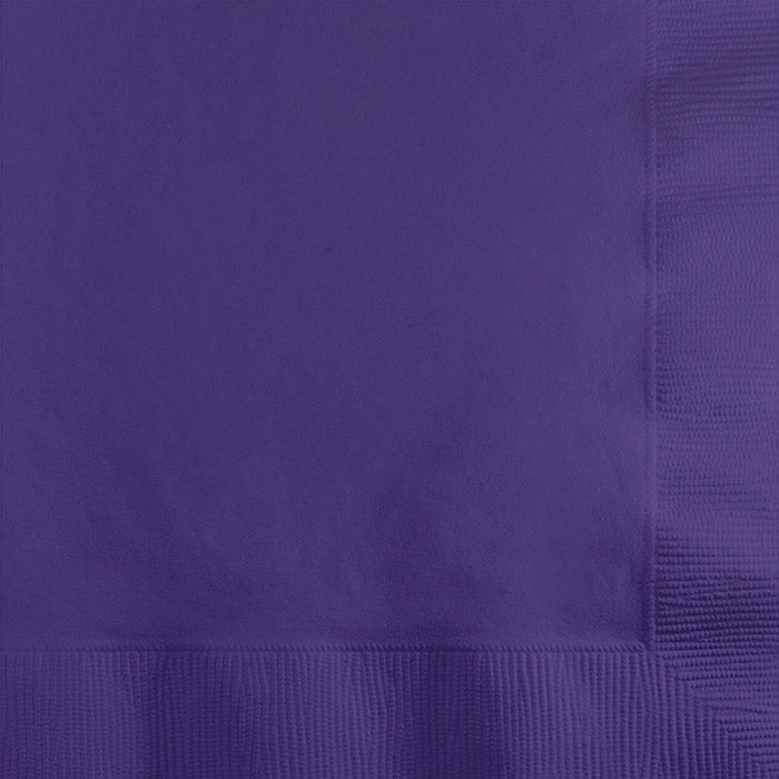 Purple Beverage Napkins 3-Ply 500 ct