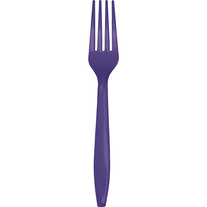 Purple Bulk Plastic Forks 600 ct