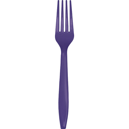 Purple Bulk Plastic Forks 600 ct