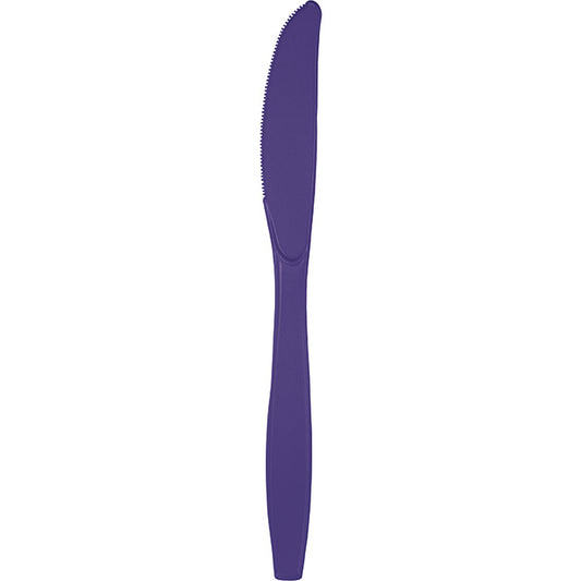 Purple Bulk Plastic Knives 600 ct