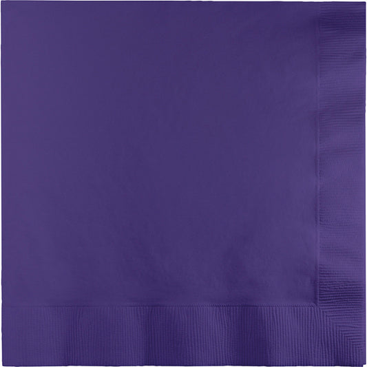 Purple Luncheon Napkins 3-Ply 500 ct