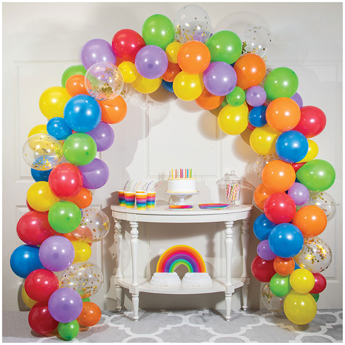 Rainbow Balloon Arch Kits 672 ct