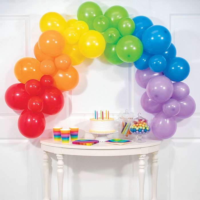 Rainbow Balloon Six Foot Arch Kit 252 ct