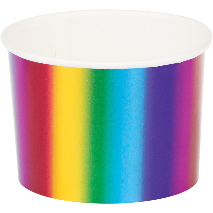 Rainbow Foil Treat Cups 72 ct