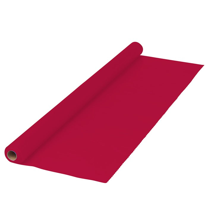 Red Plastic Banquet Table Roll 1 ct