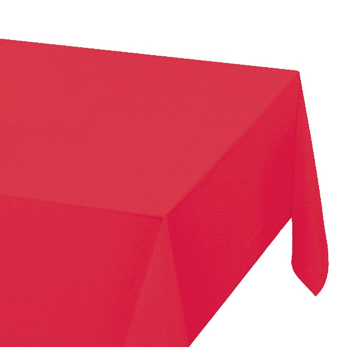 Red Plastic Tablecloths 12 ct